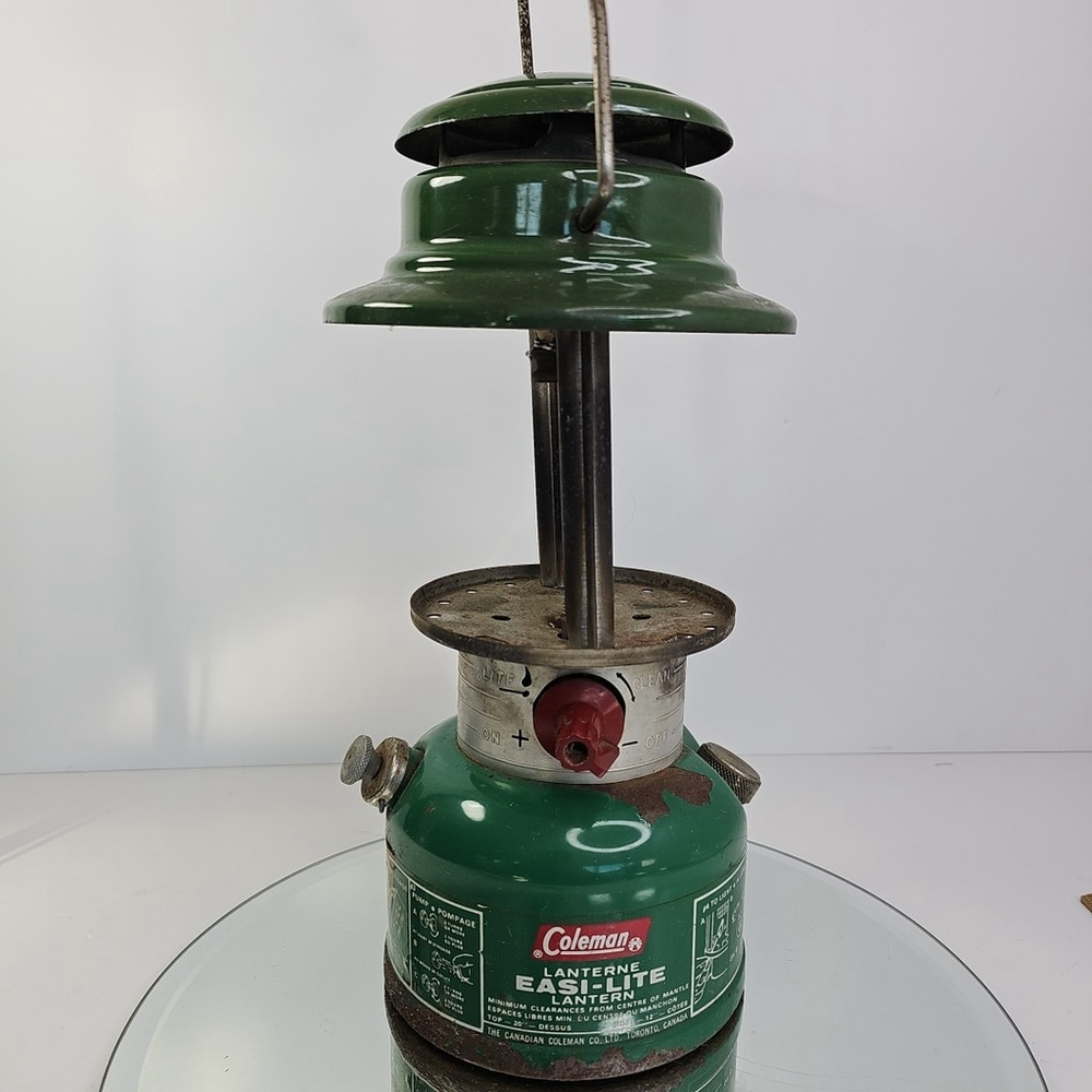 Vintage Coleman Easi-Lite Lantern 321B 1979 No Globe/Mantle Canada UNTESTED